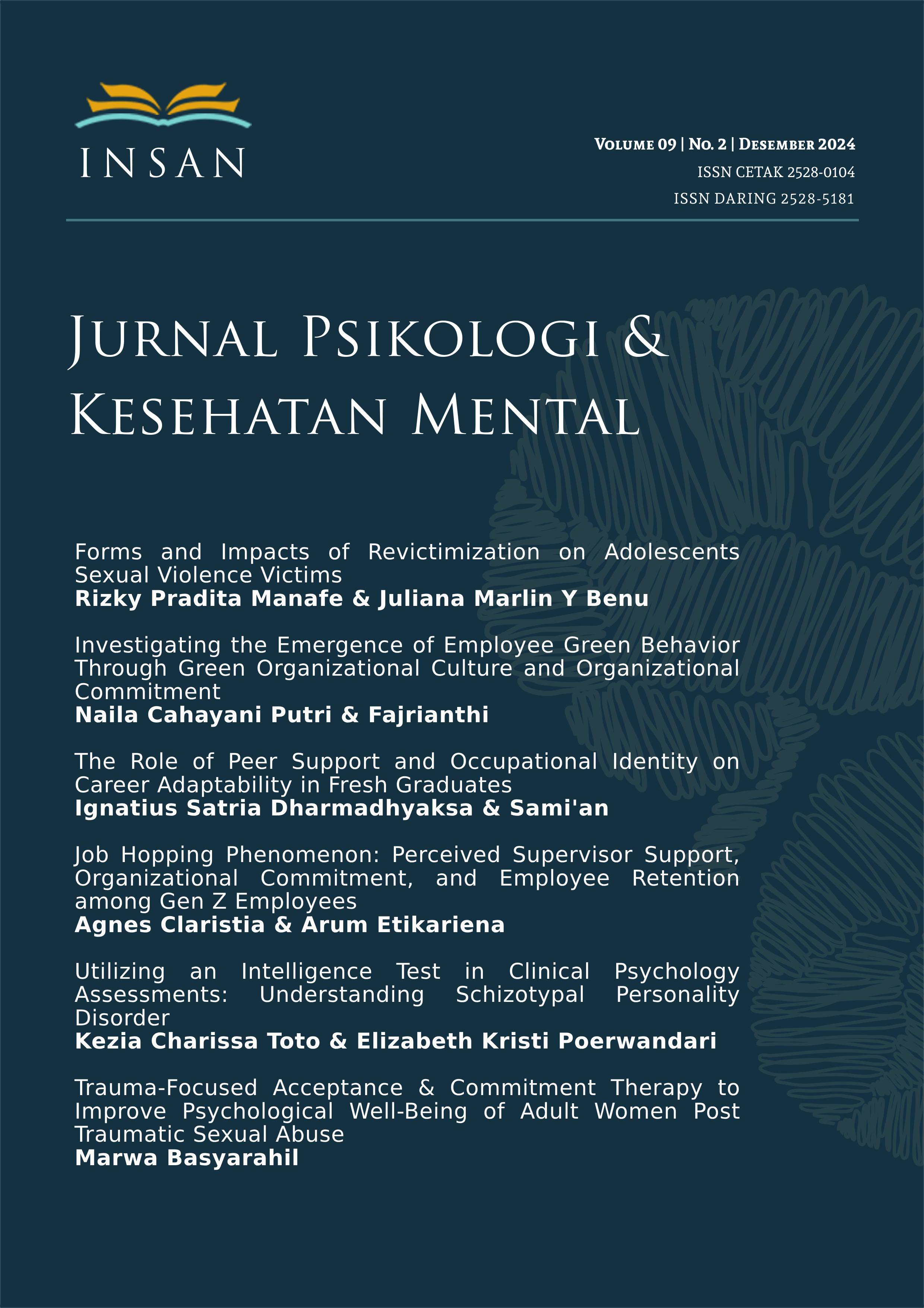 						View Vol. 9 No. 2 (2024): INSAN Jurnal Psikologi dan Kesehatan Mental
					