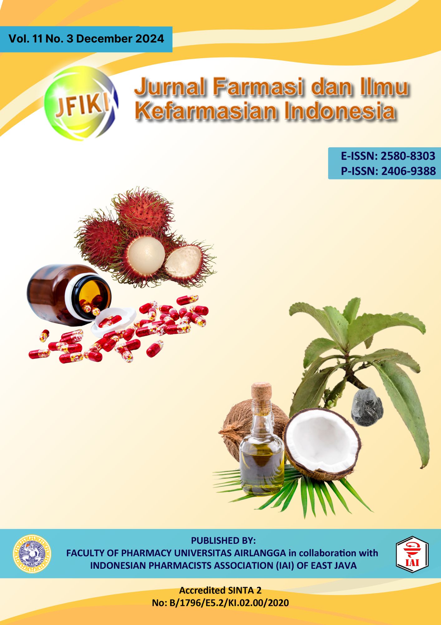 						View Vol. 11 No. 3 (2024): JURNAL FARMASI DAN ILMU KEFARMASIAN INDONESIA
					