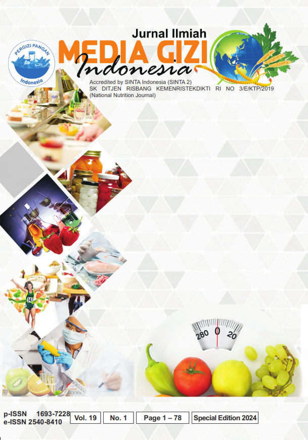 "Media Gizi Indonesia" or "National Nutrition Journal" Special Issue for Bengkulu International Conference on Health 2023 (B-ICON 2023).