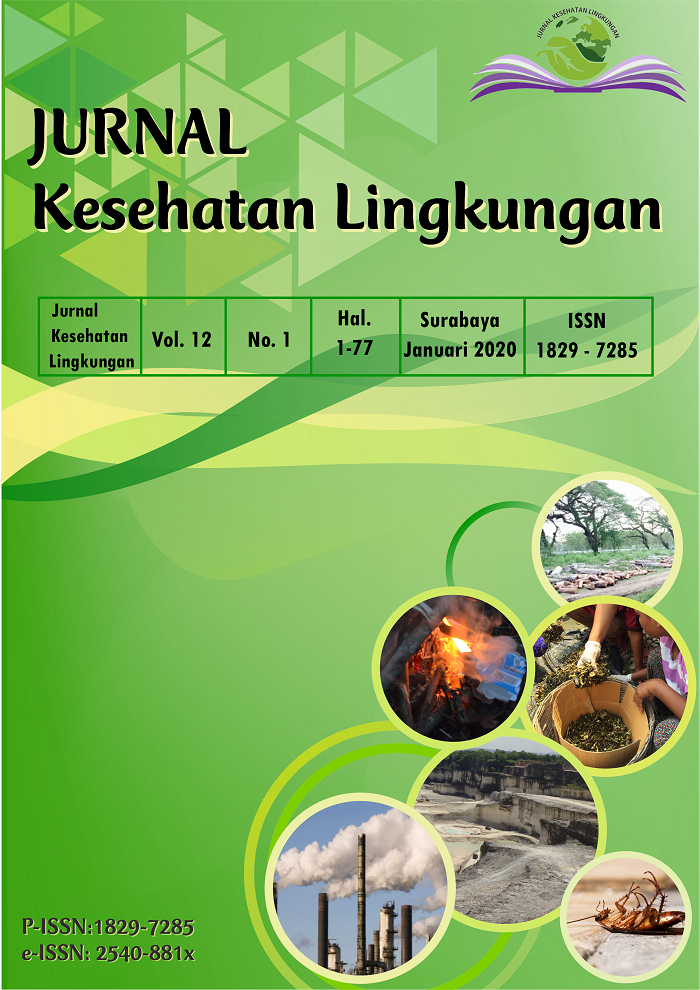       View Vol. 12 No. 1 (2020): JURNAL KESEHATAN LINGKUNGAN     