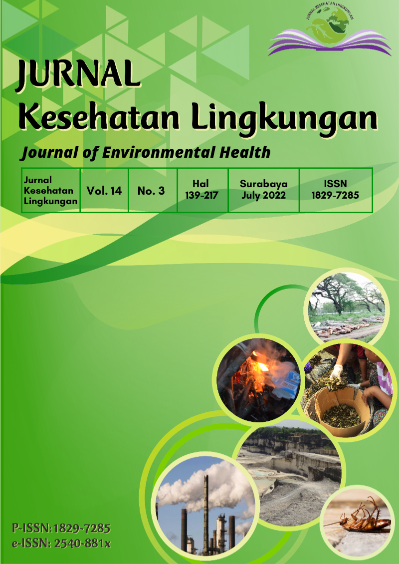       View Vol. 14 No. 3 (2022): JURNAL KESEHATAN LINGKUNGAN     