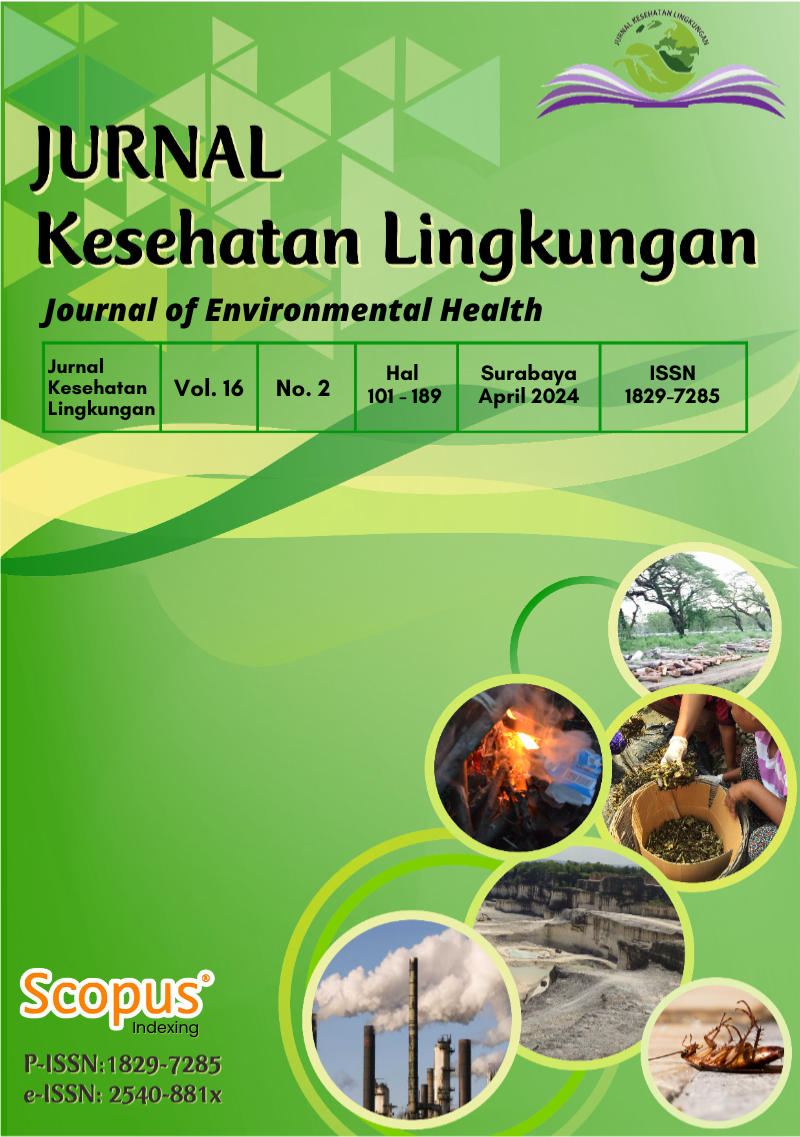 								View Vol. 16 No. 2 (2024): JURNAL KESEHATAN LINGKUNGAN
							