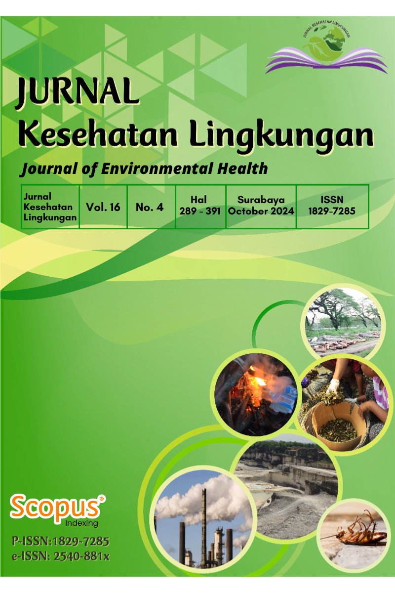       View Vol. 16 No. 4 (2024): JURNAL KESEHATAN LINGKUNGAN     