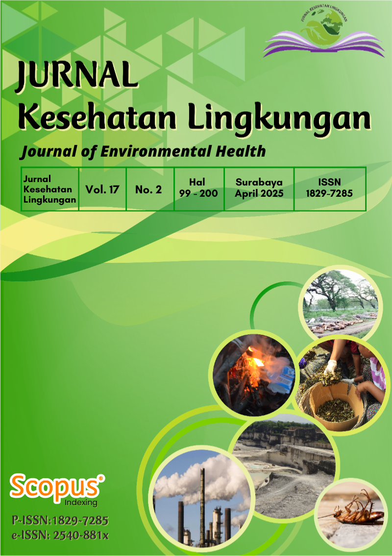       View Vol. 17 No. 2 (2025): JURNAL KESEHATAN LINGKUNGAN     