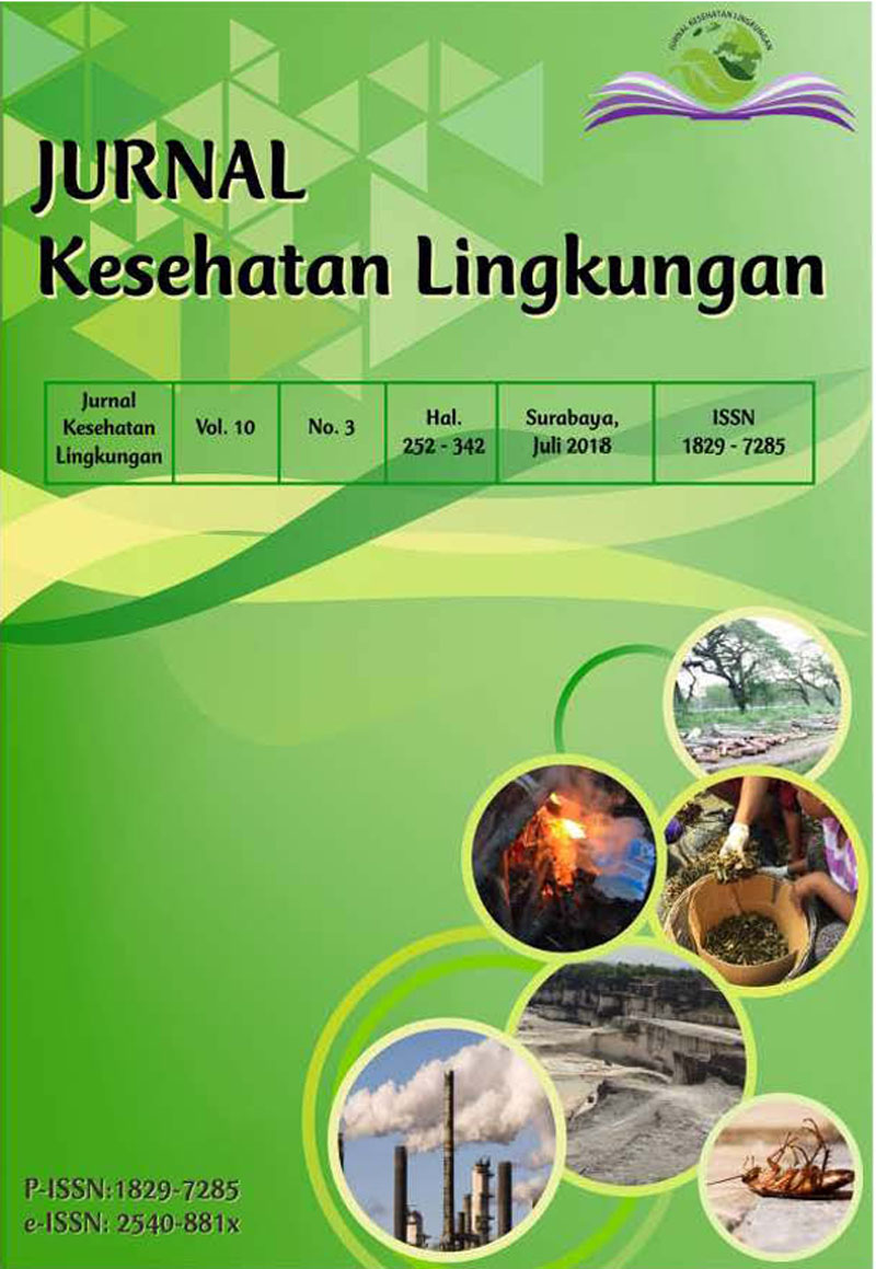 						View Vol. 10 No. 3 (2018): Jurnal Kesehatan Lingkungan
					