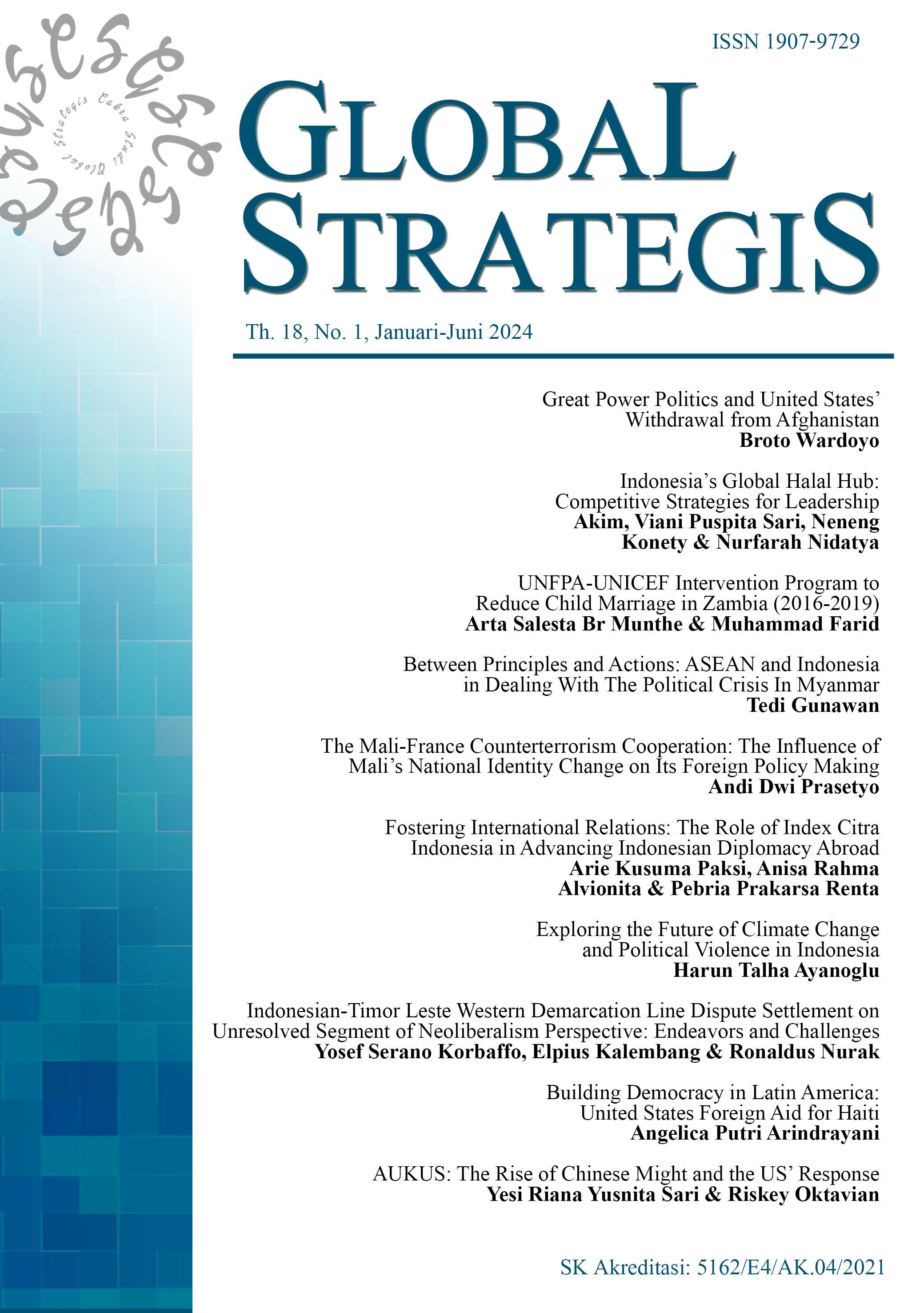 						View Vol. 18 No. 1 (2024): Global Strategis
					