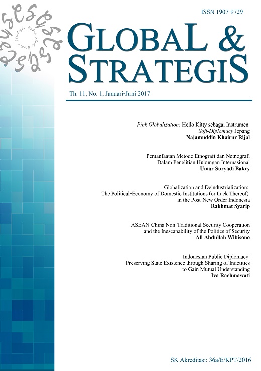 						View Vol. 11 No. 1 (2017): Global Strategis
					