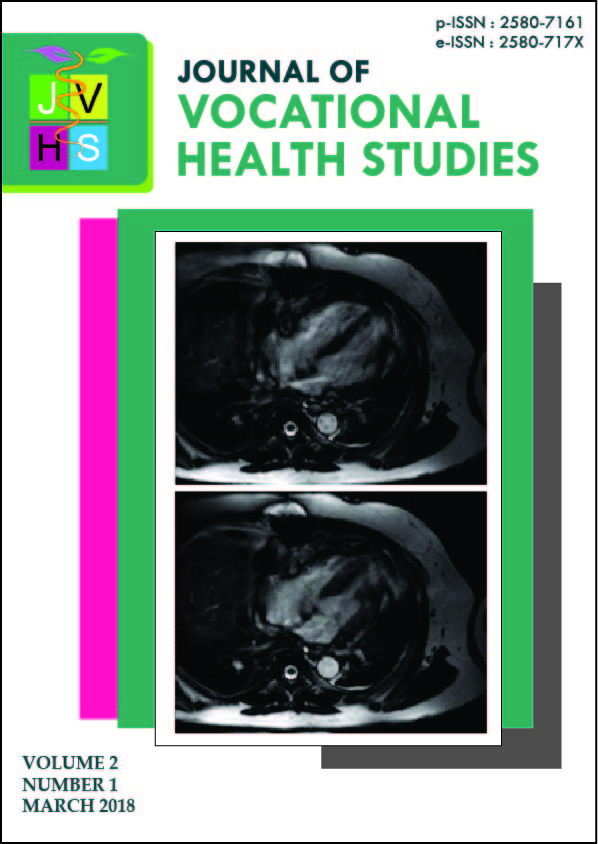 						View Vol. 1 No. 3 (2018): March 2018 | JOURNAL OF VOCATIONAL HEALTH STUDIES
					