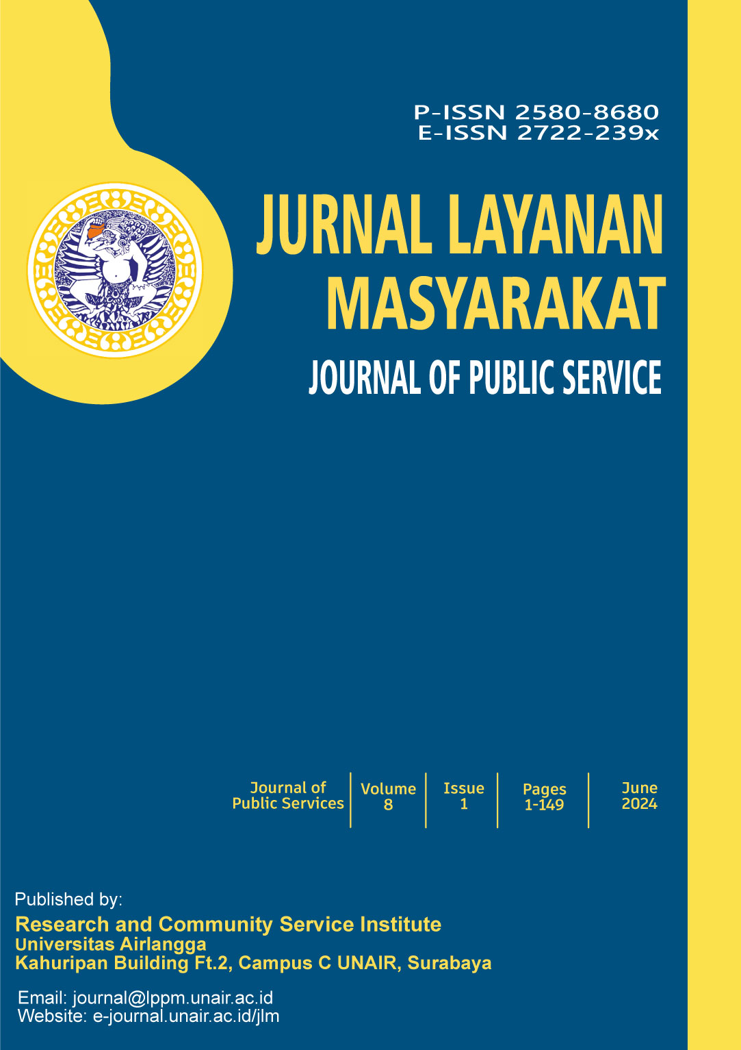 								View Vol. 8 No. 1 (2024): JURNAL LAYANAN MASYARAKAT
							