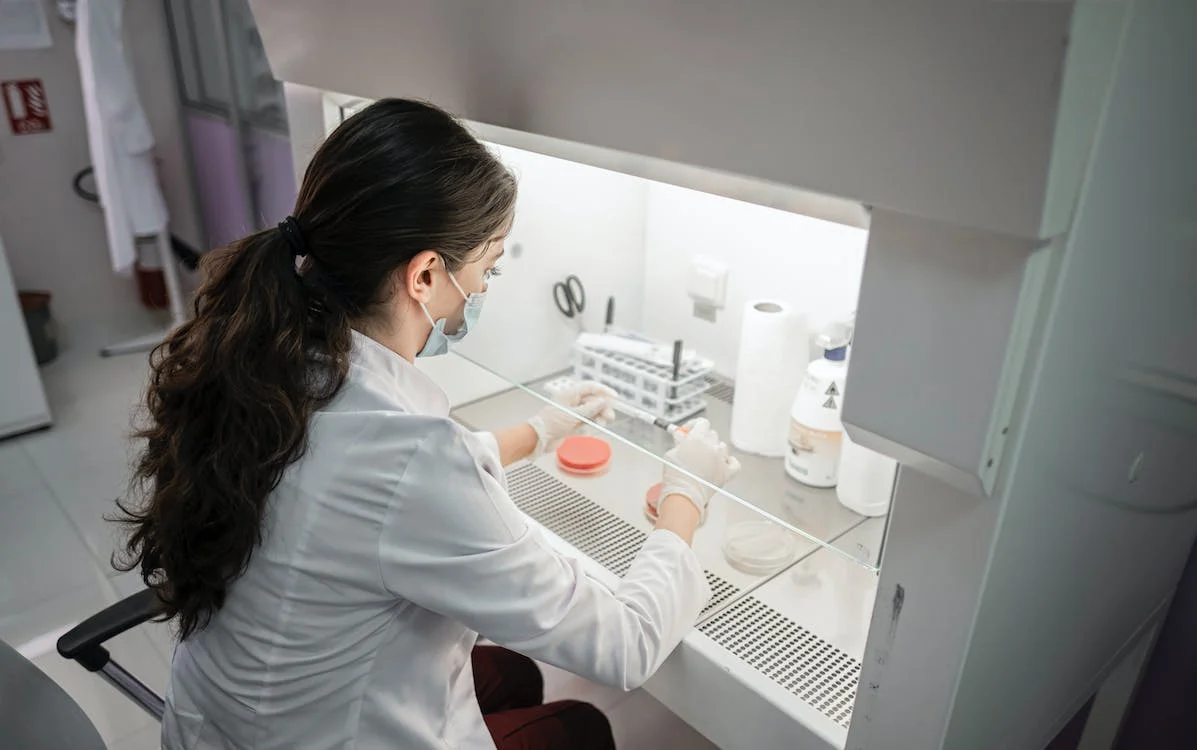 A scientist working in a laboratory