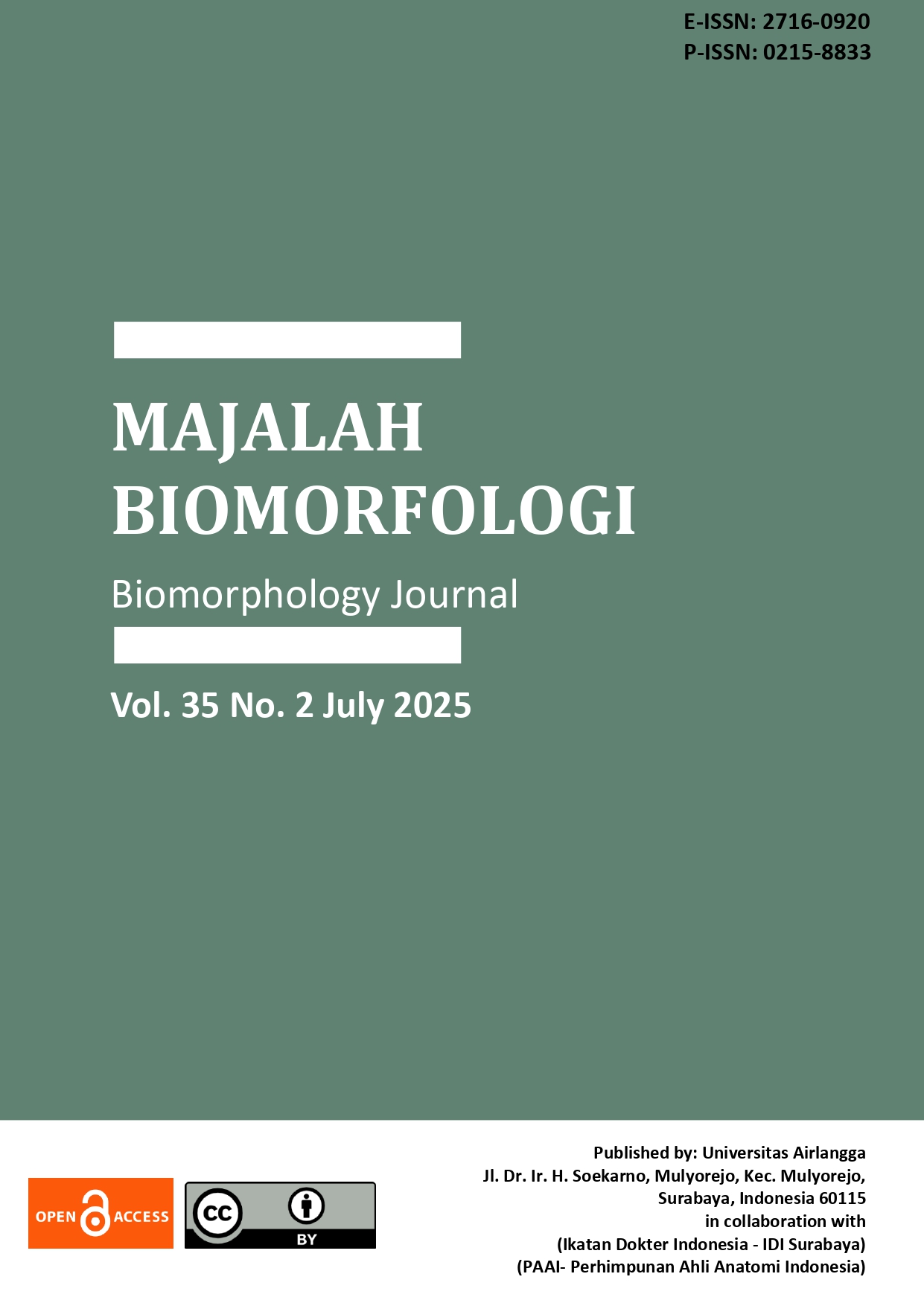						View Vol. 35 No. 2 (2025): Majalah Biomorfologi
					