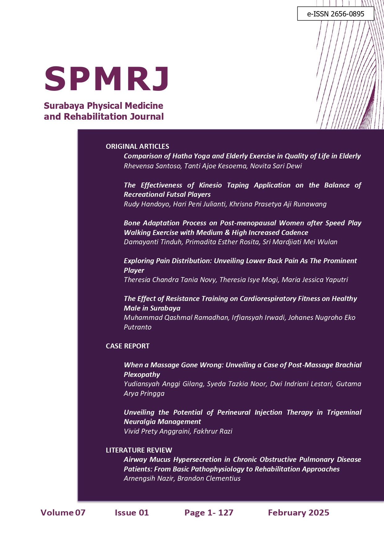 						View Vol. 7 No. 1 (2025): SPMRJ, FEBRUARY 2025
					