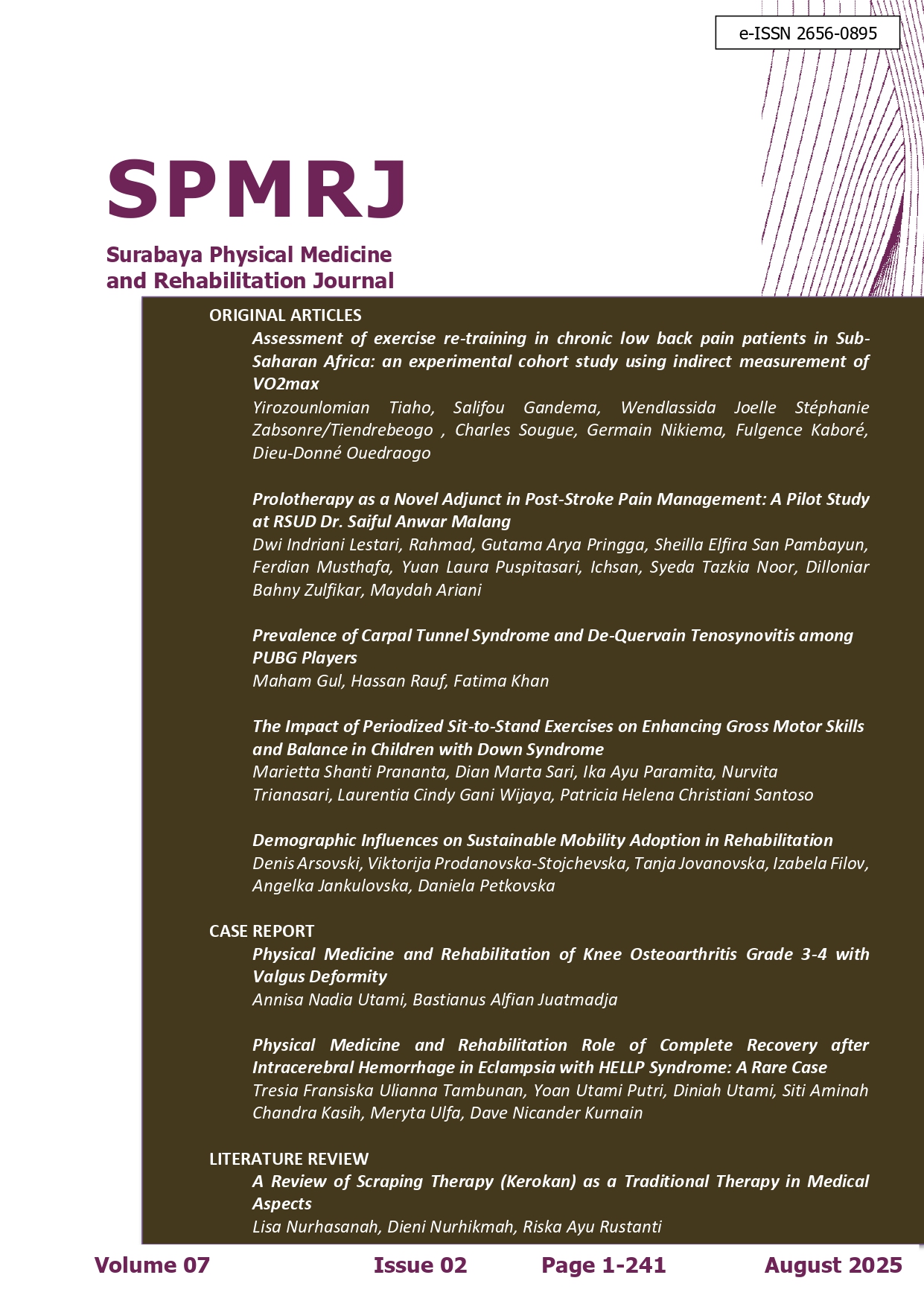       View Vol. 7 No. 2 (2025): SPMRJ, AUGUST 2025     
