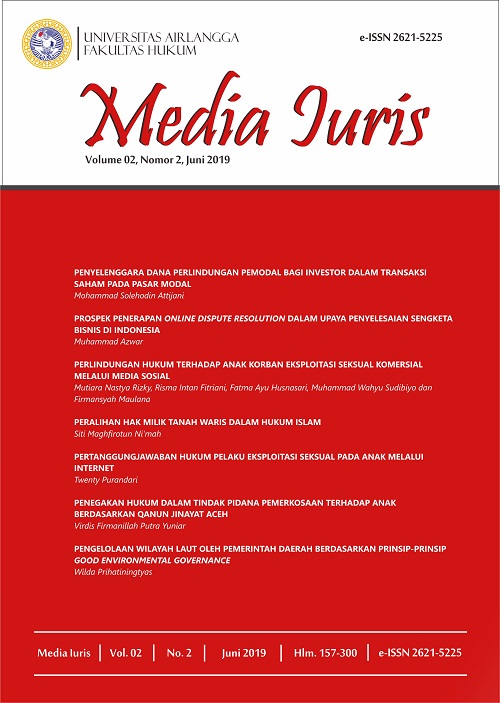 						View Vol. 2 No. 2 (2019): MEDIA IURIS
					