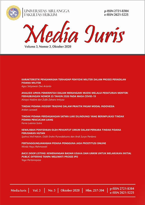 						View Vol. 3 No. 3 (2020): MEDIA IURIS
					