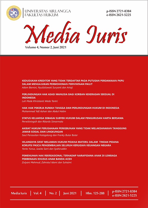 						View Vol. 4 No. 2 (2021): MEDIA IURIS
					