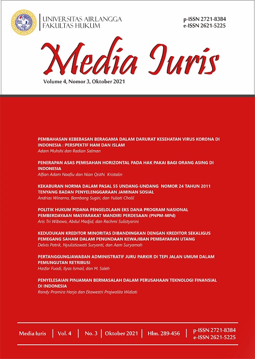 						View Vol. 4 No. 3 (2021): MEDIA IURIS
					