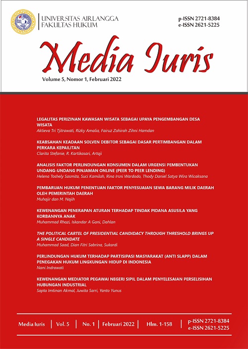 						View Vol. 5 No. 1 (2022): MEDIA IURIS
					