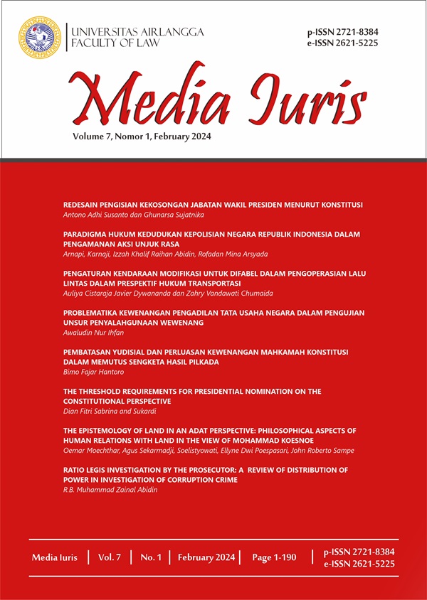 								View Vol. 7 No. 1 (2024): MEDIA IURIS
							