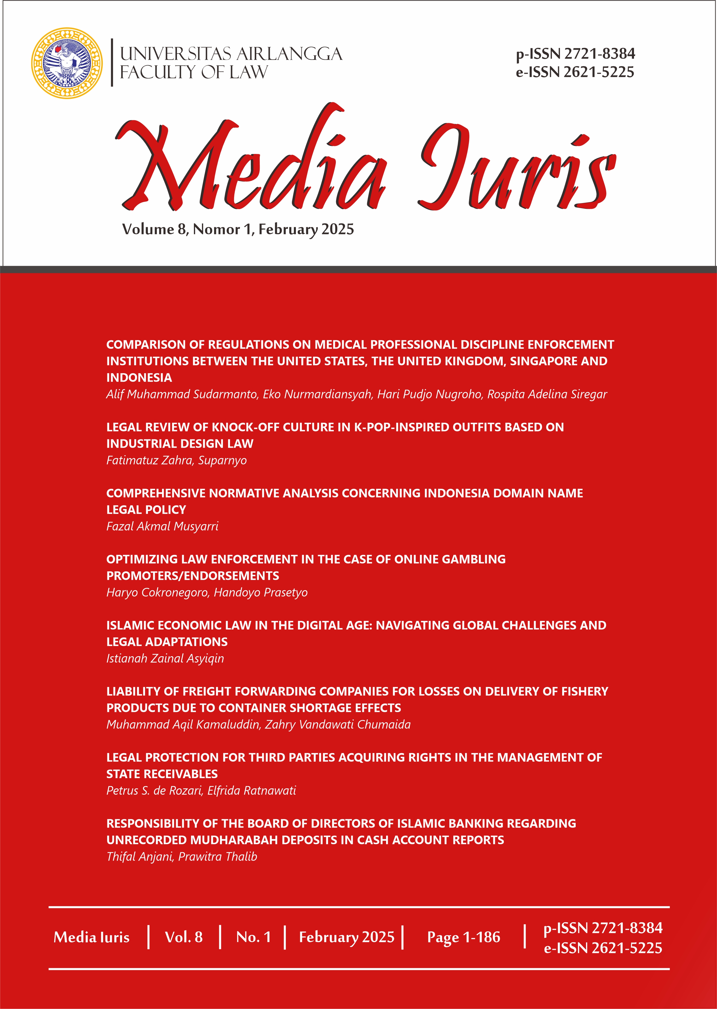 						View Vol. 8 No. 1 (2025): MEDIA IURIS
					