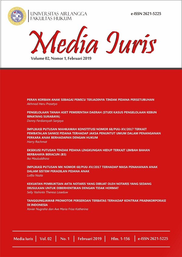 						View Vol. 2 No. 1 (2019): MEDIA IURIS
					