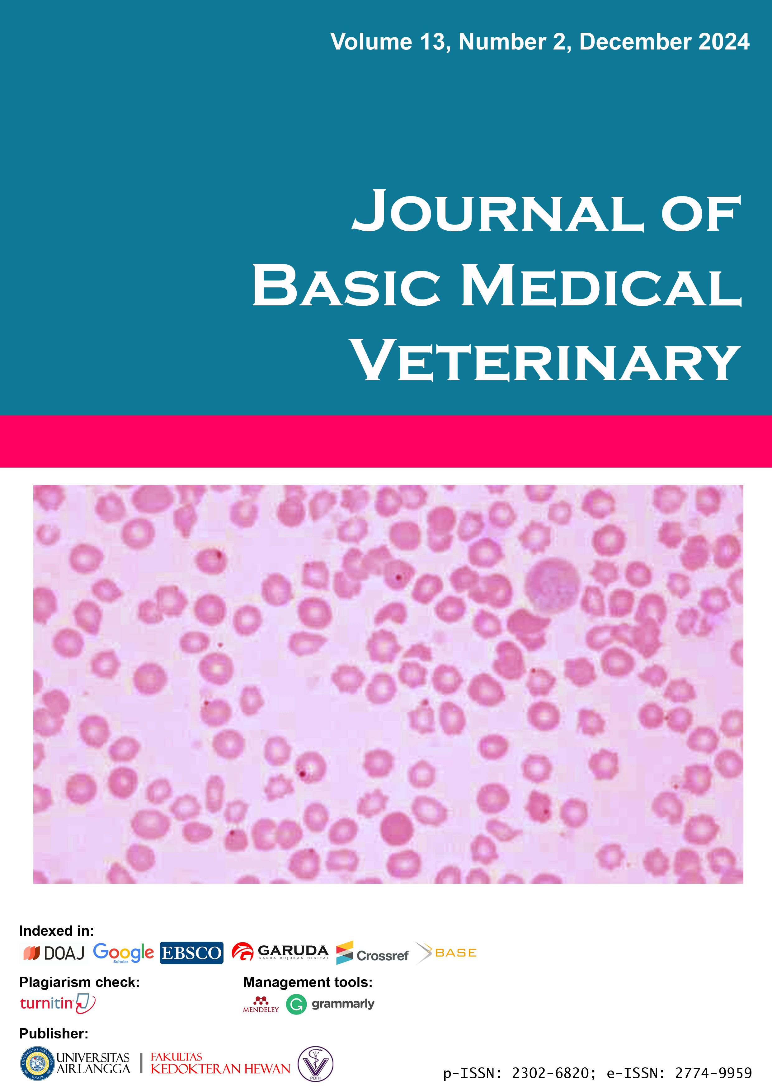 						View Vol. 13 No. 2 (2024): Journal of Basic Medical Veterinary, December 2024
					