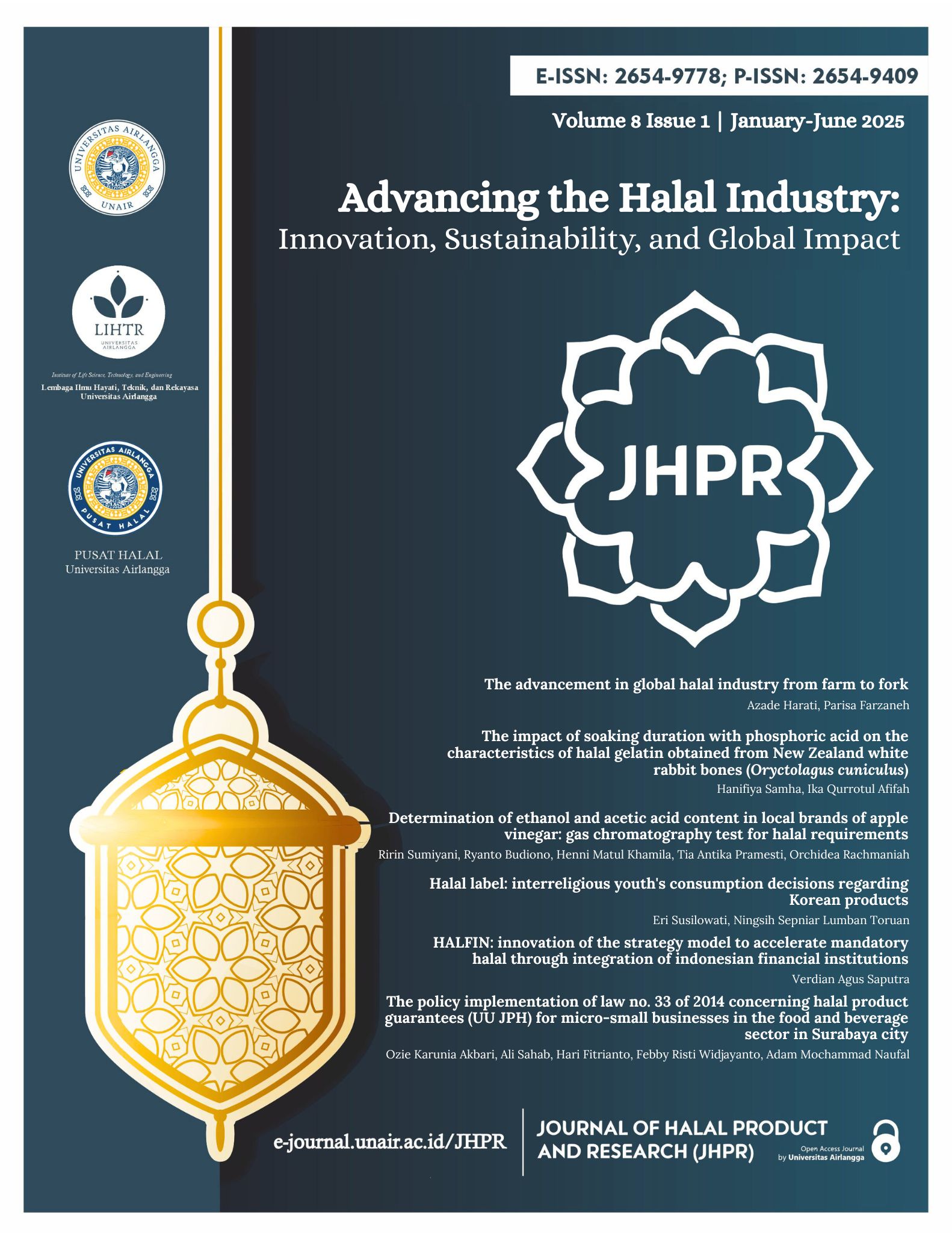 						View Vol. 8 No. 1 (2025): Advancing the Halal Industry: Innovation, Sustainability, and Global Impact 
					
