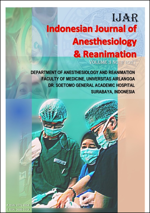 Indonesian Journal Of Anesthesiology And Reanimation