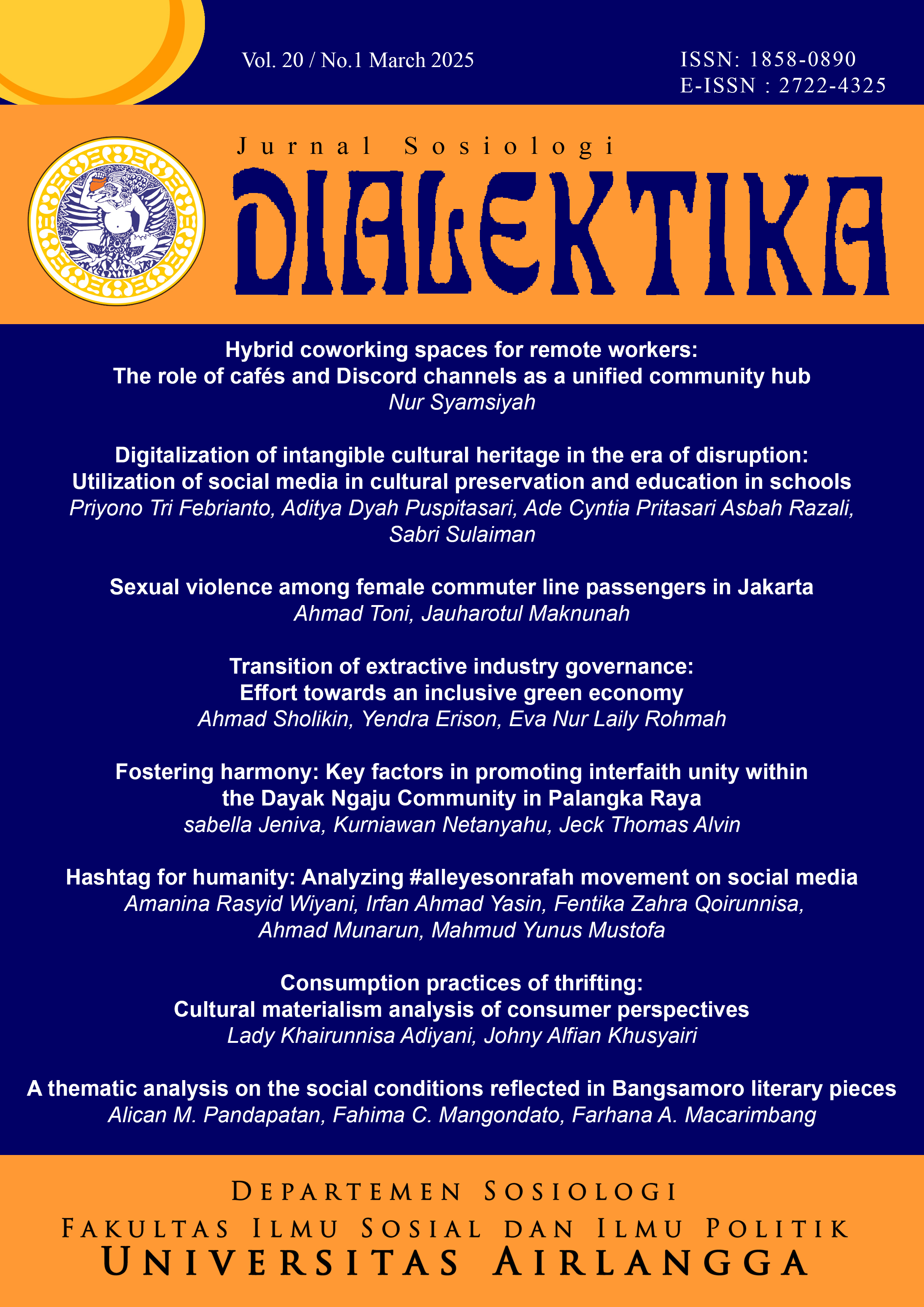 						View Vol. 20 No. 1 (2025): Jurnal Sosiologi Dialektika
					