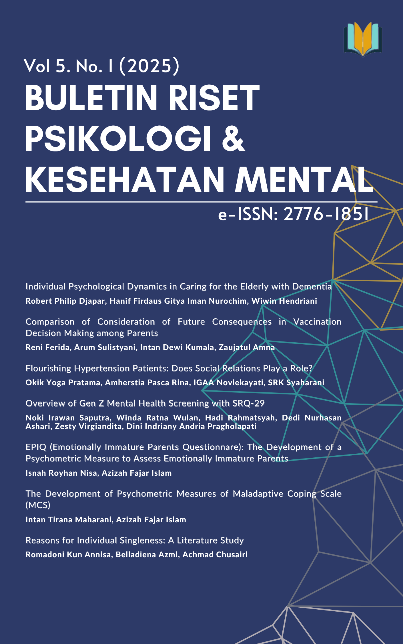 						View Vol. 5 No. 1 (2025): BULETIN RISET PSIKOLOGI DAN KESEHATAN MENTAL
					