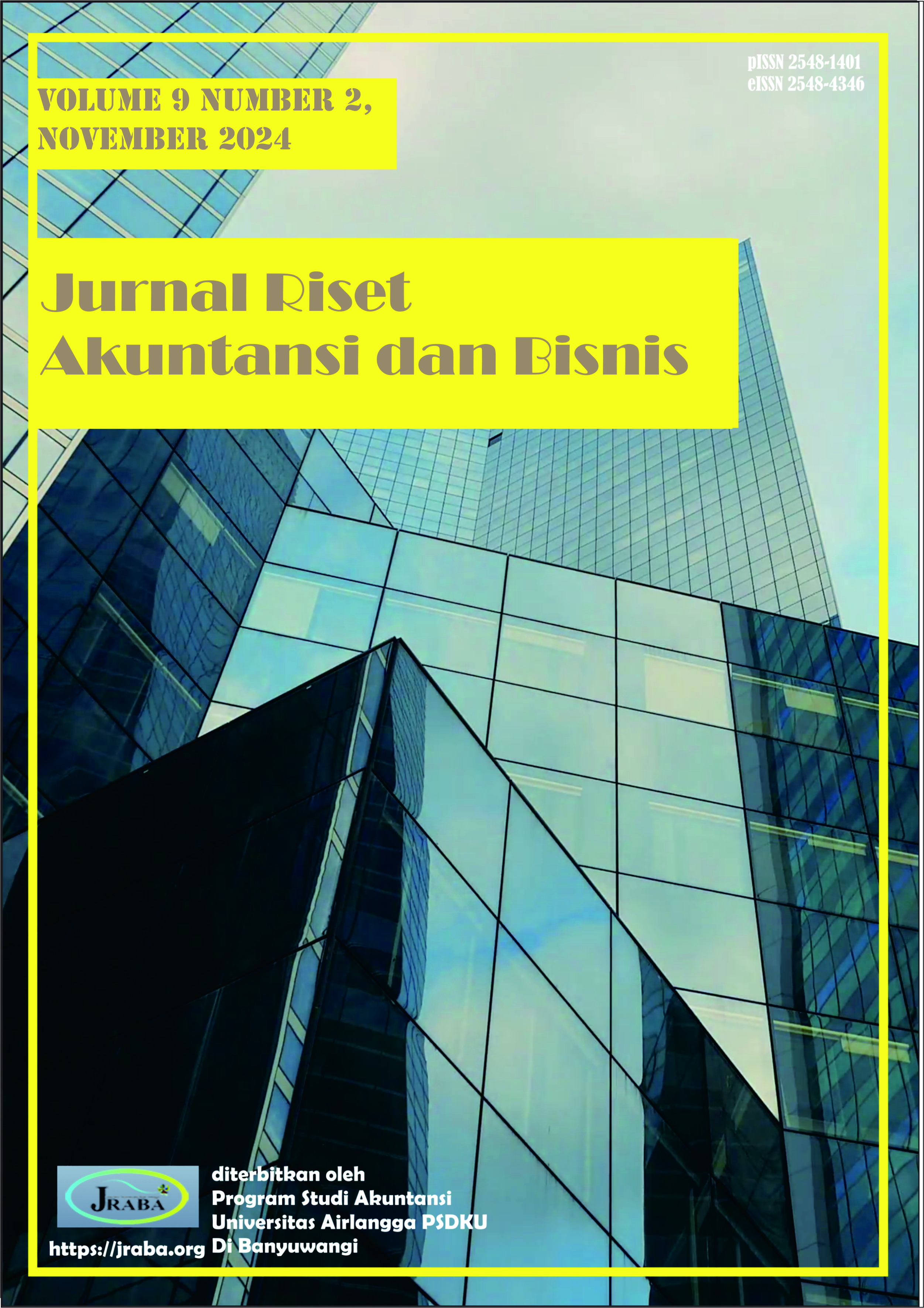 						View Vol. 9 No. 2 (2024): Jurnal Riset Akuntansi dan Bisnis Airlangga
					