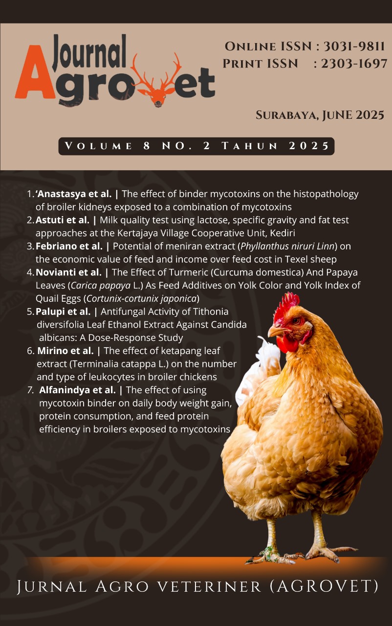       View Vol. 8 No. 2 (2025): Jurnal Agro Veteriner     