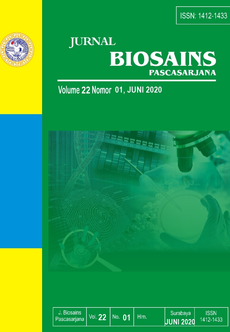 						View Vol. 22 No. 1 (2020): JURNAL BIOSAINS PASCASARJANA
					