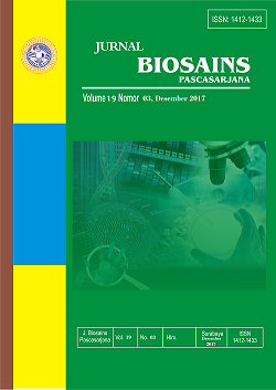 						View Vol. 19 No. 3 (2017): JURNAL BIOSAINS PASCASARJANA
					