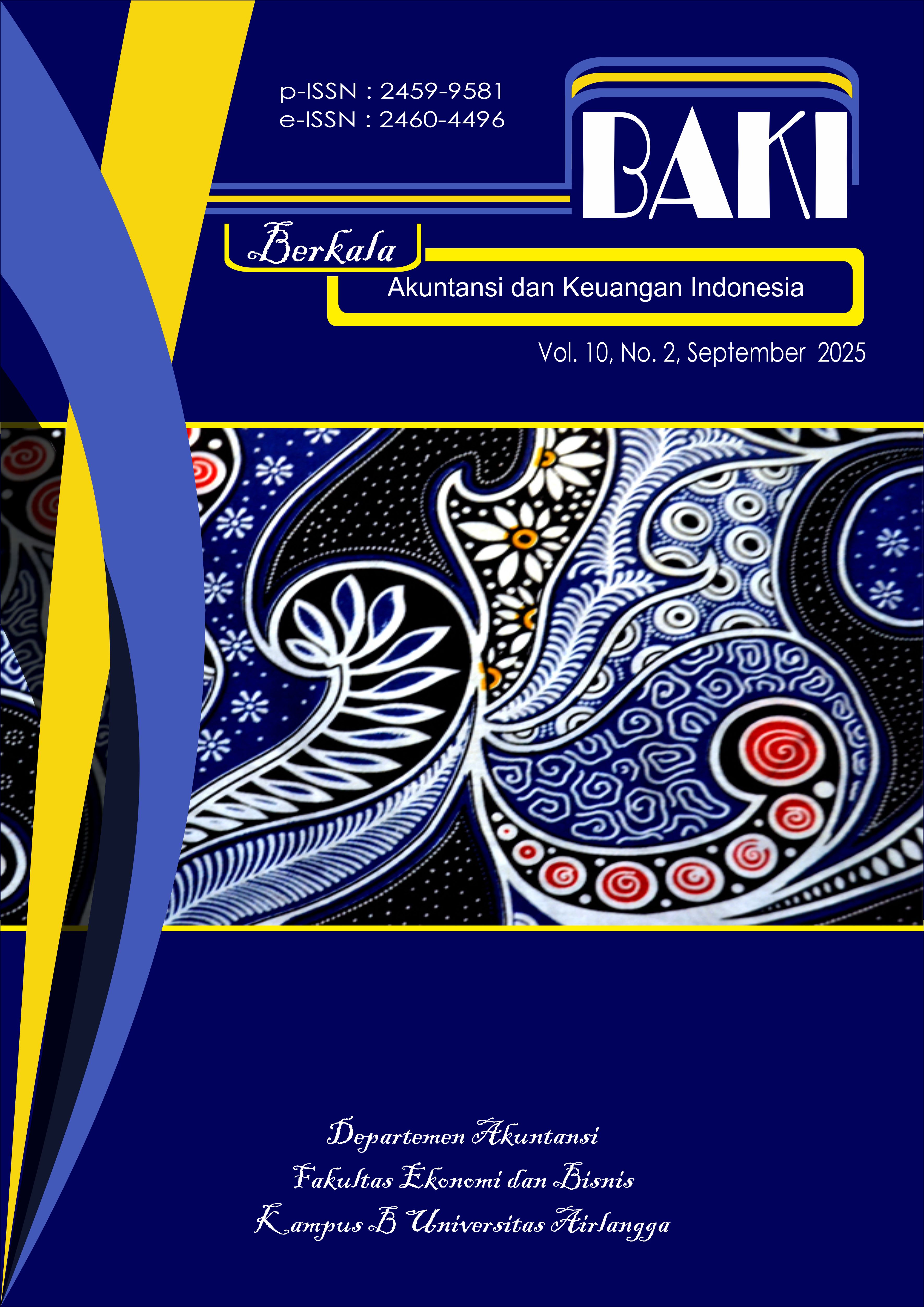 View Vol. 10 No. 2 (2025): Berkala Akuntansi dan Keuangan Indonesia