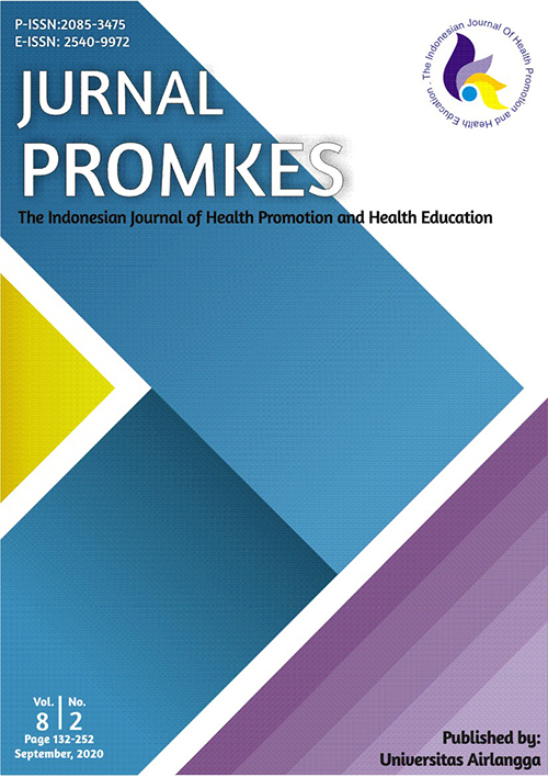 						View Vol. 8 No. 2 (2020): Jurnal Promkes: The Indonesian Journal of Health Promotion and Health Education
					