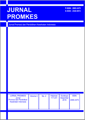 						View Vol. 4 No. 2 (2016): JURNAL PROMKES
					