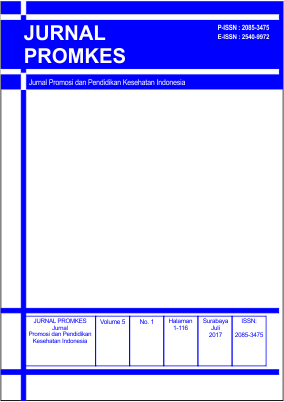 						View Vol. 5 No. 1 (2017): JURNAL PROMKES
					