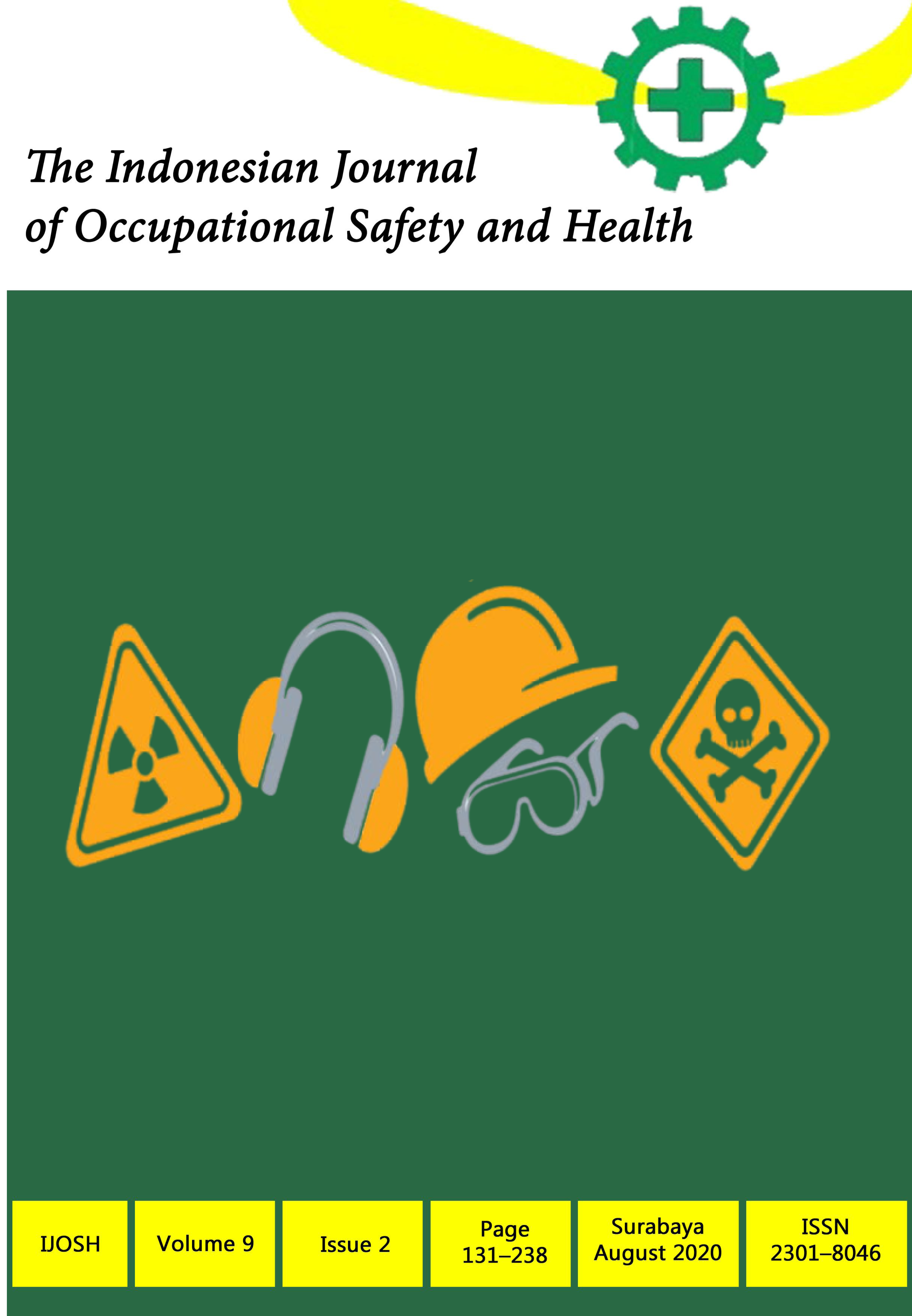 						View Vol. 9 No. 2 (2020): The Indonesian Journal of Occupational Safety and Health
					