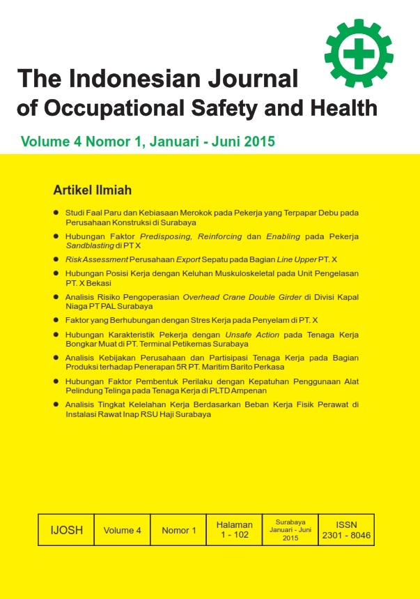 						View Vol. 4 No. 1 (2015): The Indonesian Journal Of Occupational Safety and Health
					