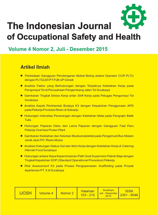 						View Vol. 4 No. 2 (2015): The Indonesian Journal Of Ocupational Safety and Health
					