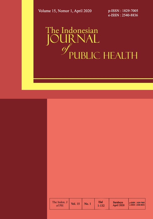 						View Vol. 15 No. 1 (2020): THE INDONESIAN JOURNAL OF PUBLIC HEALTH
					