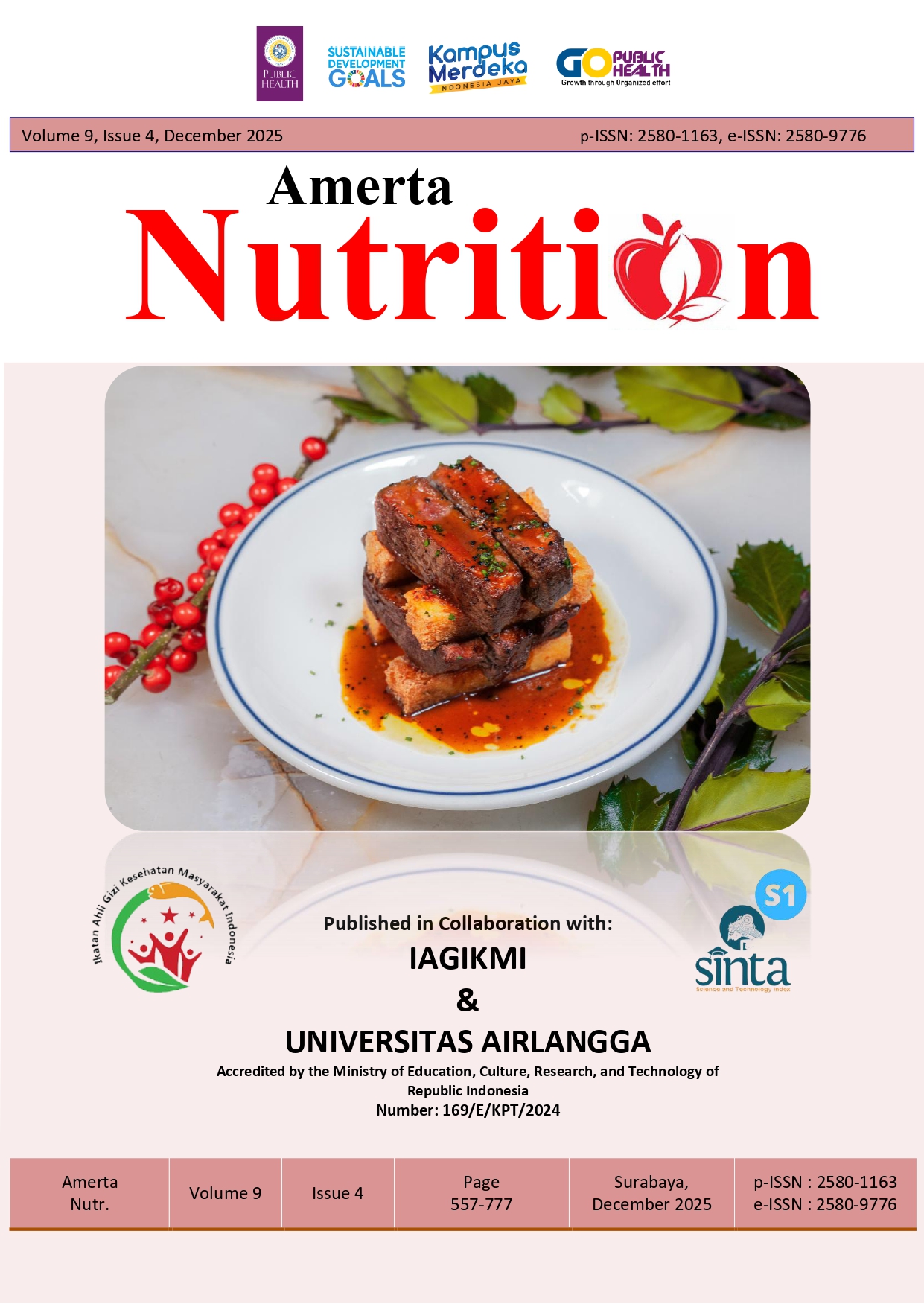 View Vol. 9 No. 4 (2025): AMERTA NUTRITION (Bilingual Edition)